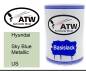 Preview: Hyundai, Sky Blue Metallic, US: 500ml Lackdose, von ATW Autoteile West.